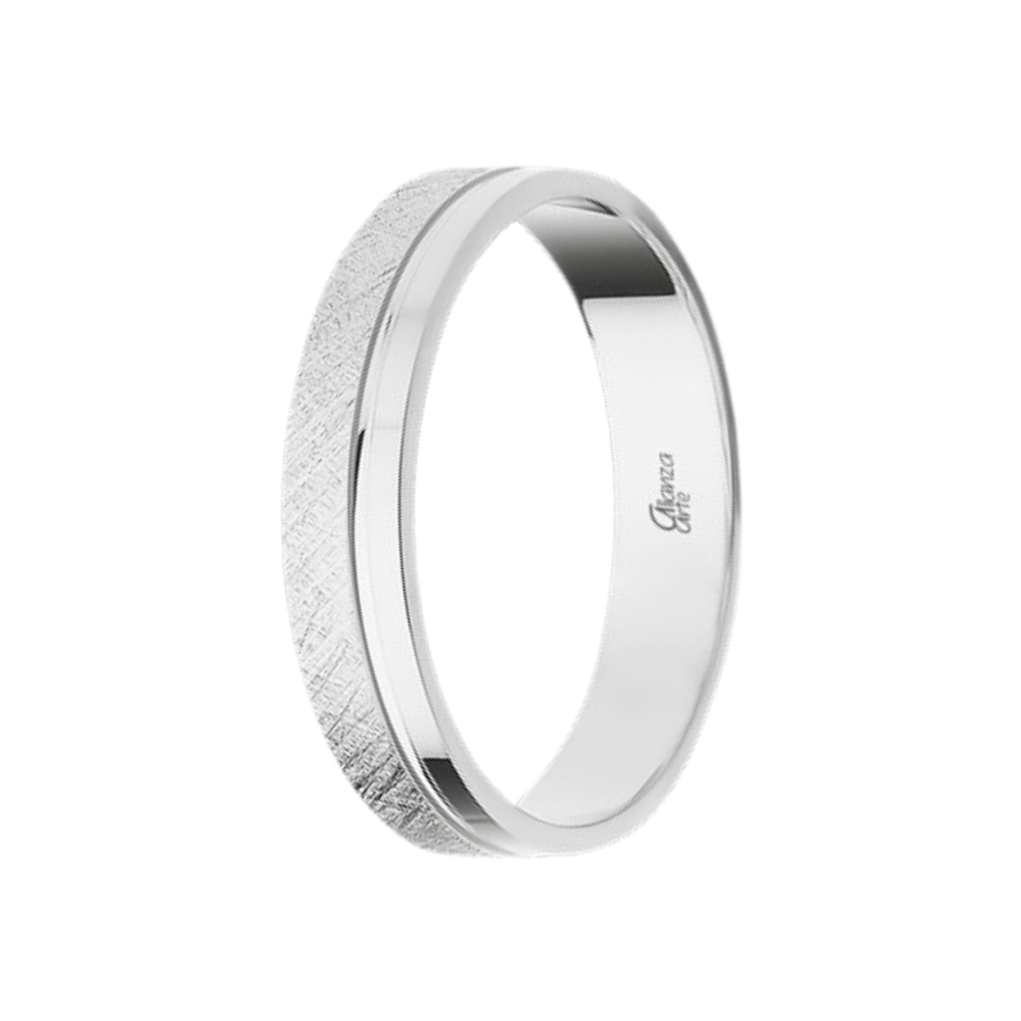 Alianza de Oro blanco 4 mm 1