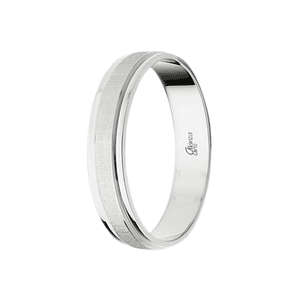 Alianza de Oro blanco 4 mm