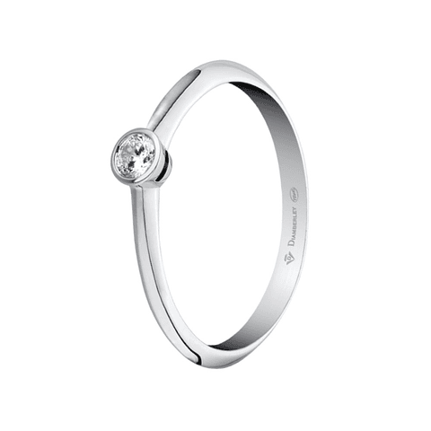 Anillo de compromiso Oro blanco