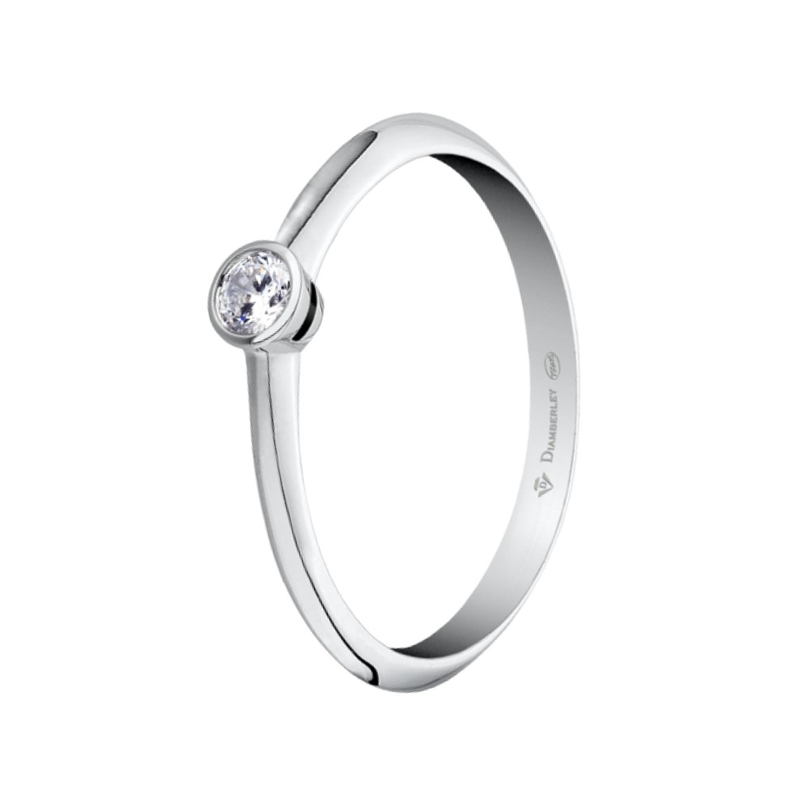 Anillo de compromiso Oro blanco 2
