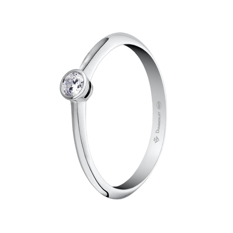 Anillo de compromiso Oro blanco 2