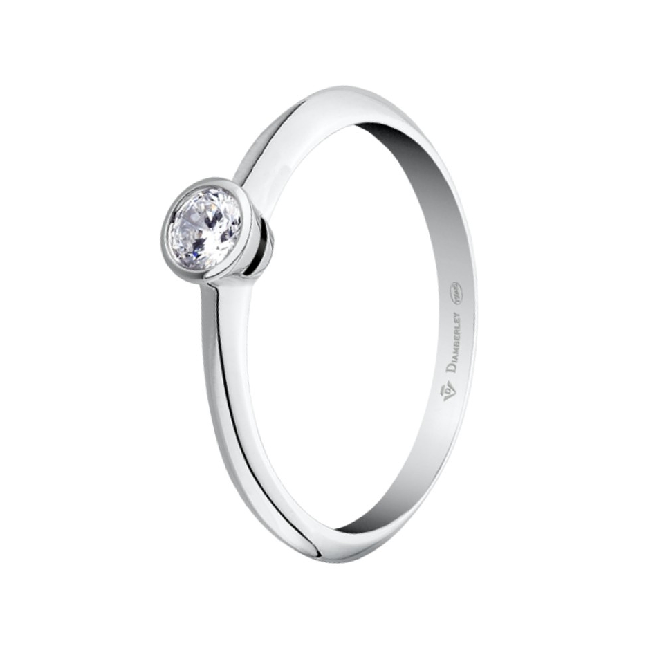Anillo de compromiso Oro blanco 4