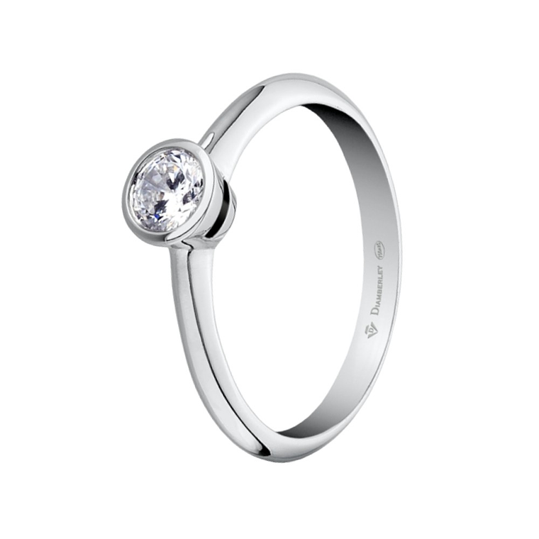 Anillo de compromiso Oro blanco 7