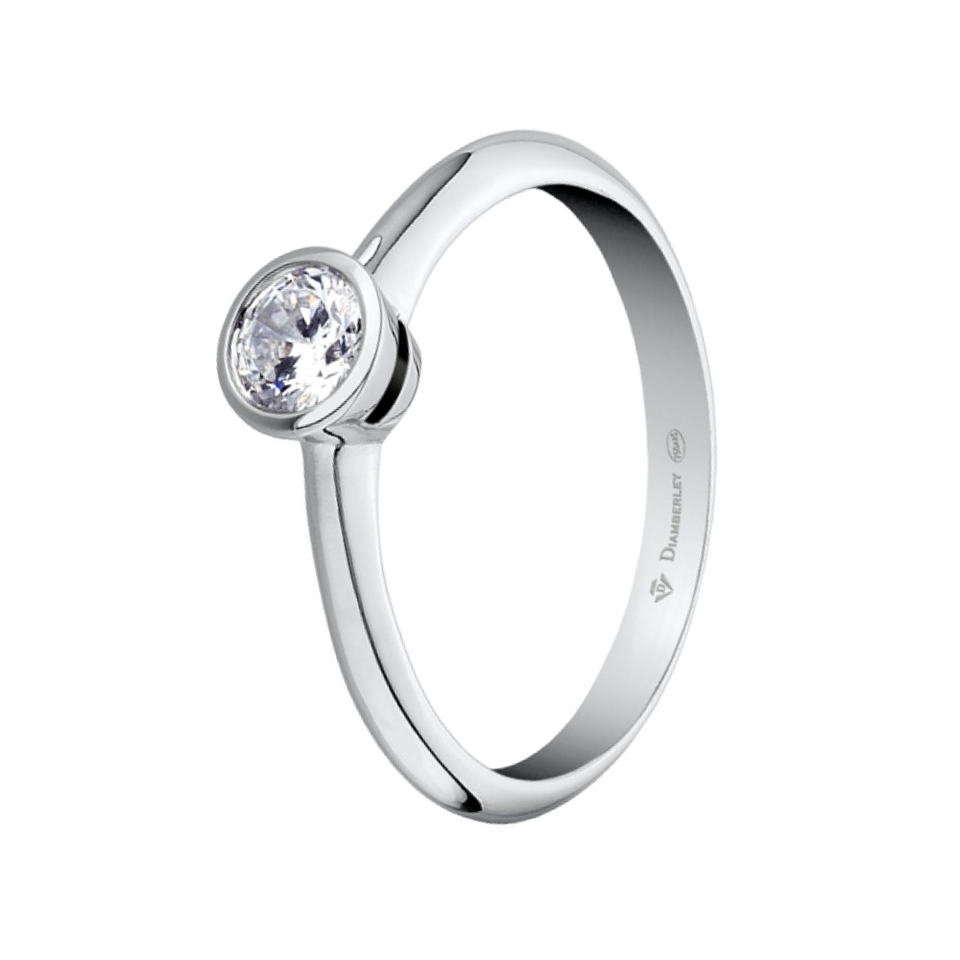 Anillo de compromiso Oro blanco 7