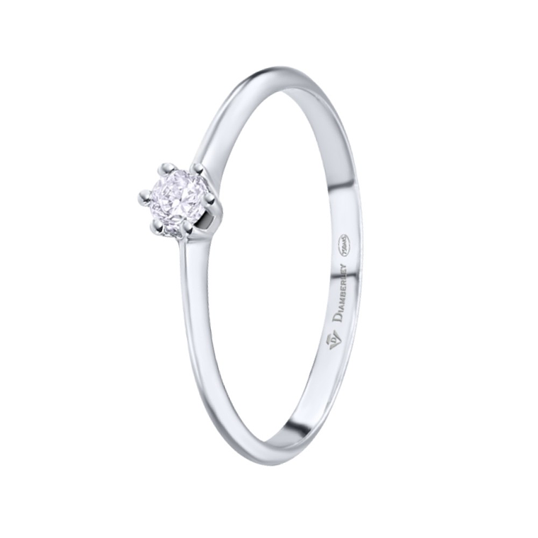 Anillo de compromiso Oro blanco 1