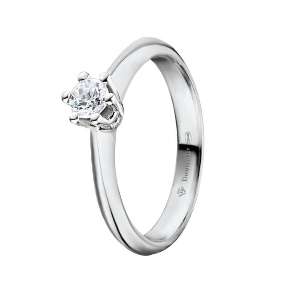 Anillo de compromiso Oro blanco 4