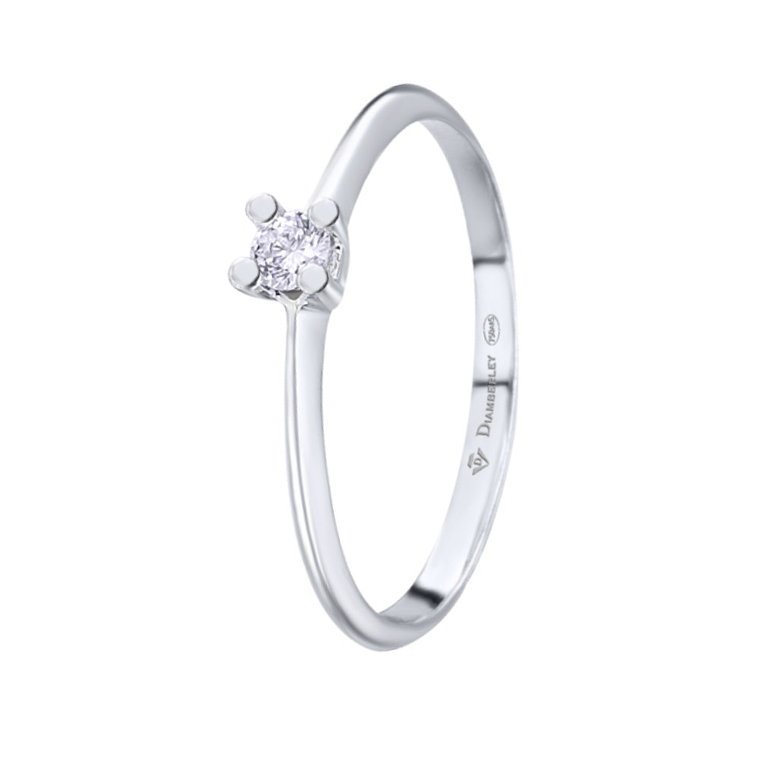 Anillo de compromiso Oro blanco 1