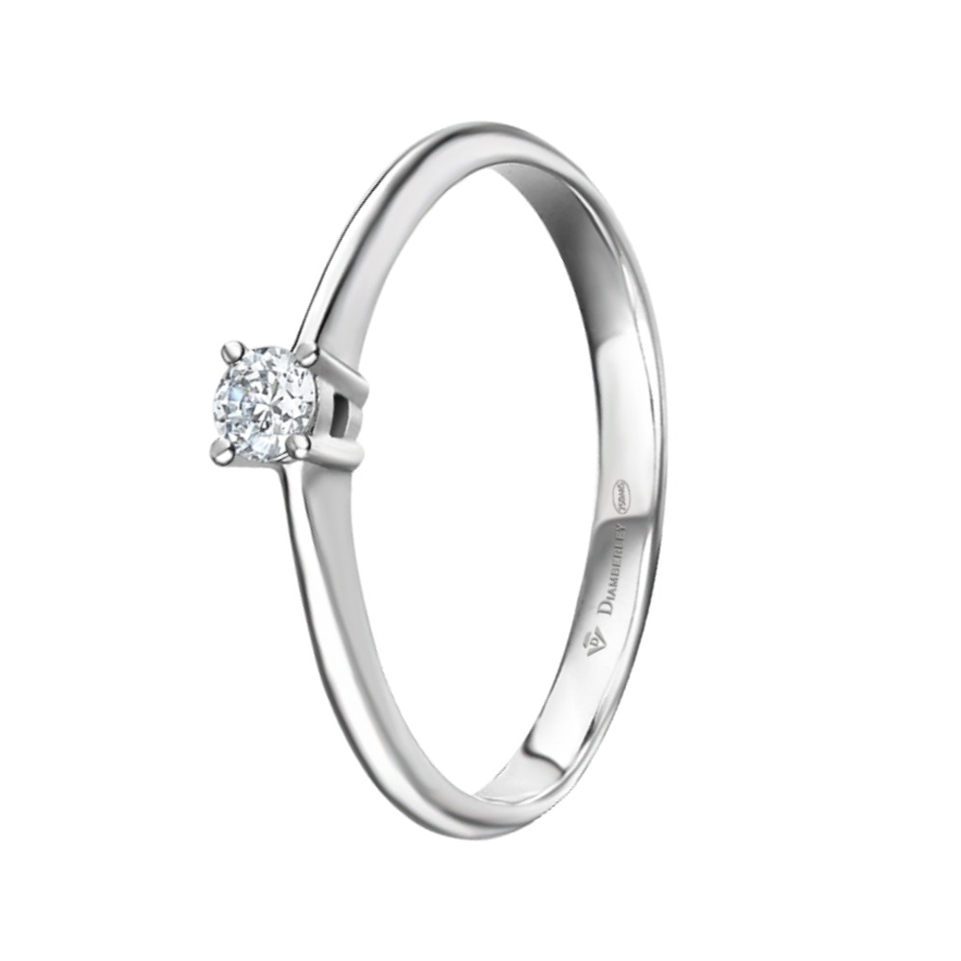 Anillo de compromiso Oro blanco 2
