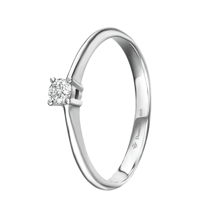 Anillo de compromiso Oro blanco 2