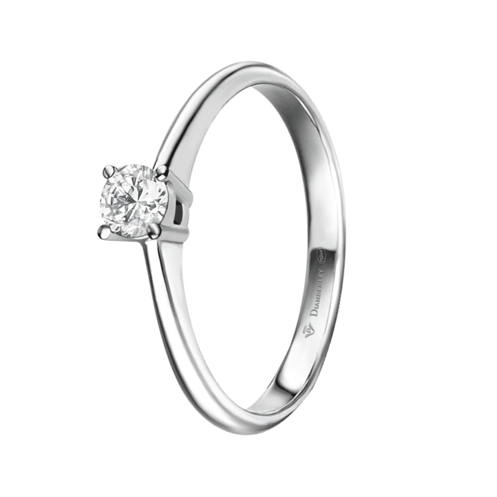 Anillo de compromiso Oro blanco 4