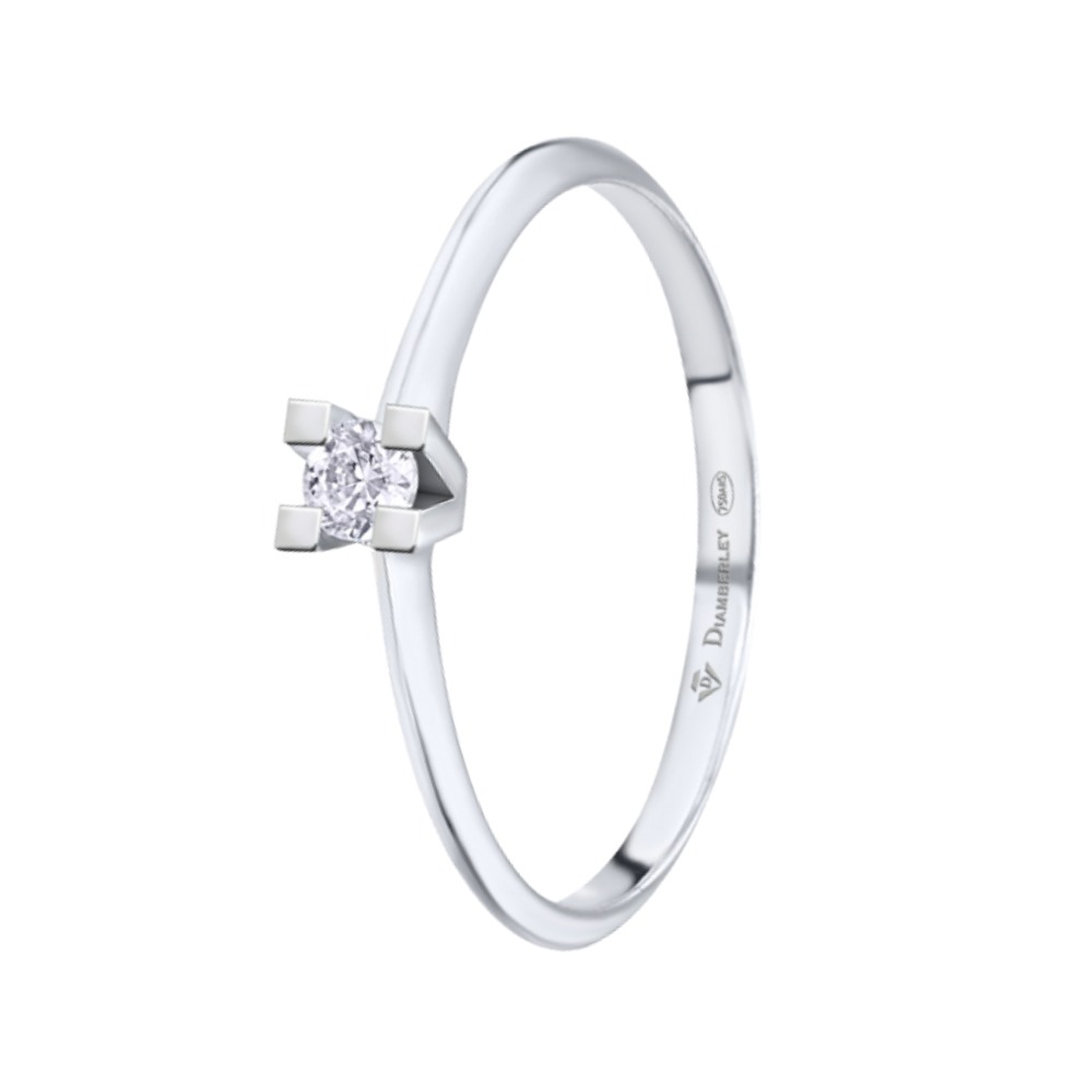 Anillo de compromiso Oro blanco 1