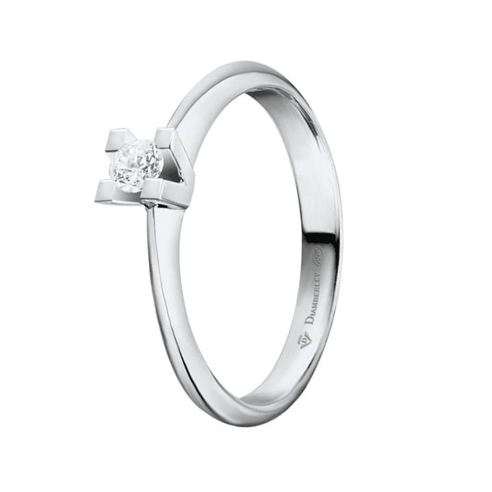 Anillo de compromiso Oro blanco 2