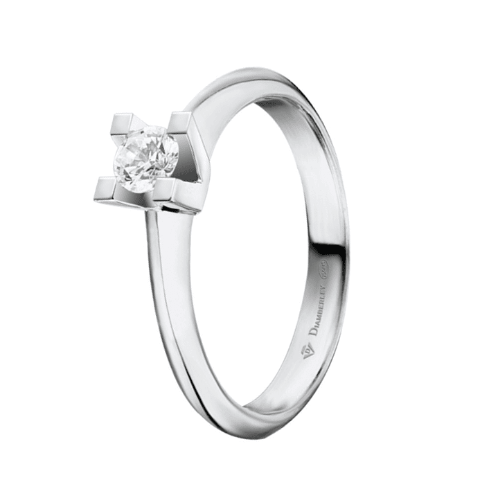 Anillo de compromiso Oro blanco 4