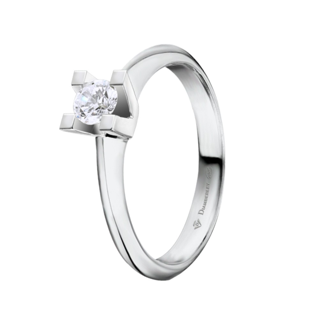 Anillo de compromiso Oro blanco 5