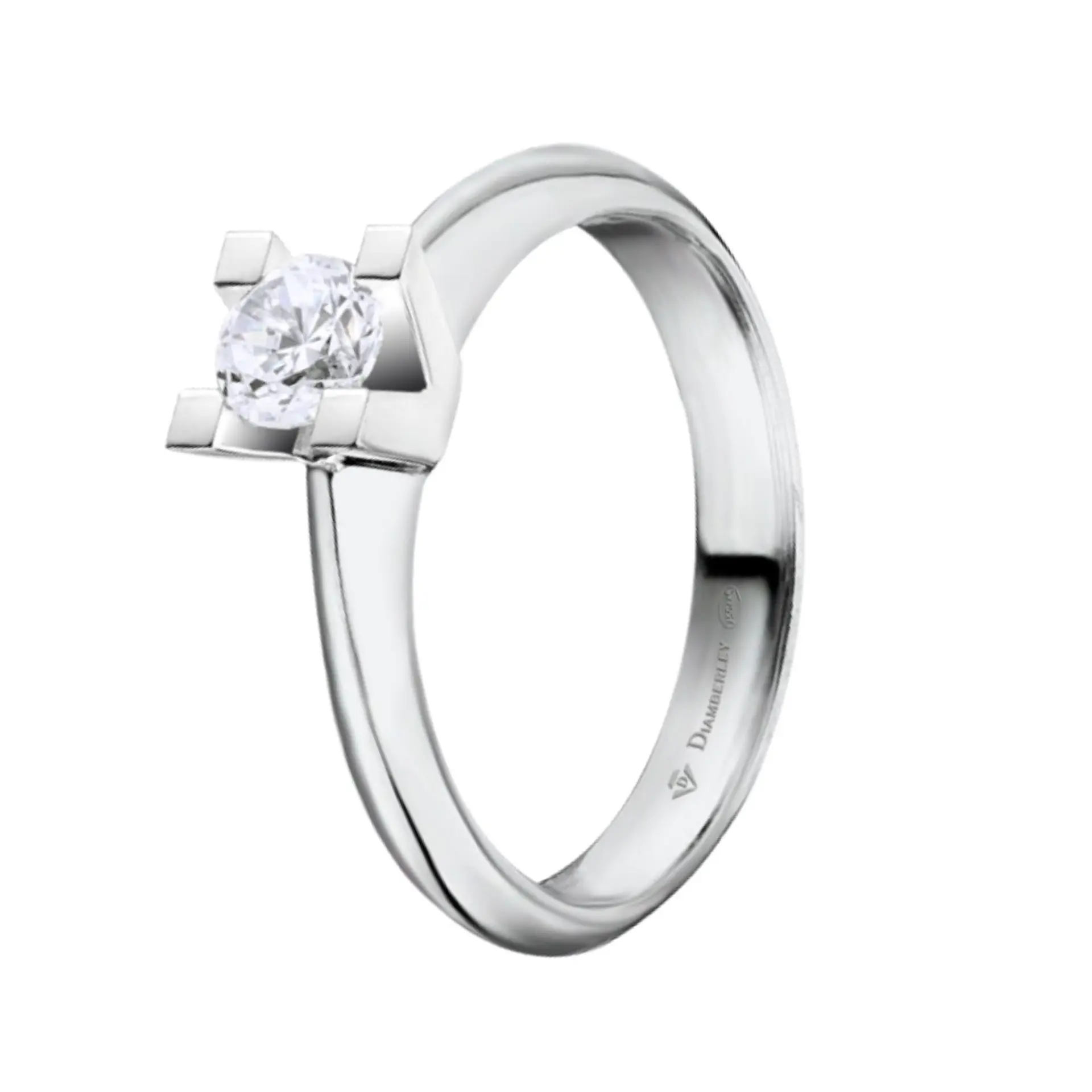 Anillo de compromiso Oro blanco 7