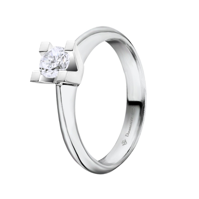 Anillo de compromiso Oro blanco 7