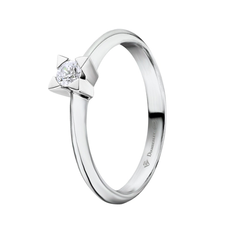 Anillo de compromiso Oro blanco 2