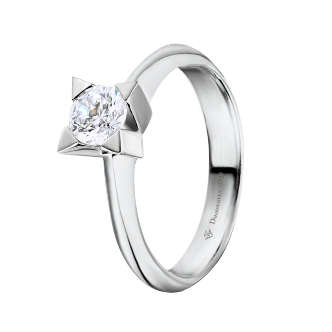 Anillo de compromiso Oro blanco 7