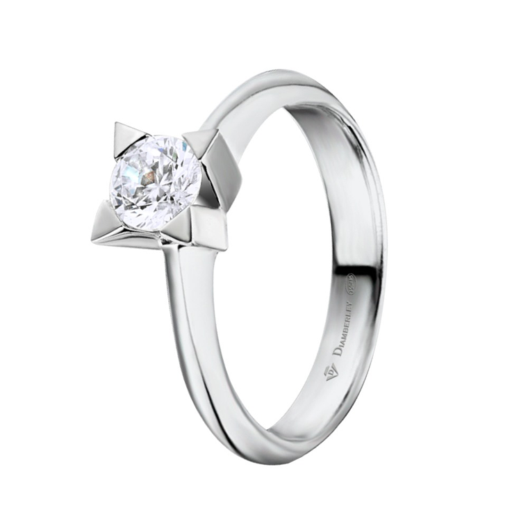 Anillo de compromiso Oro blanco 7