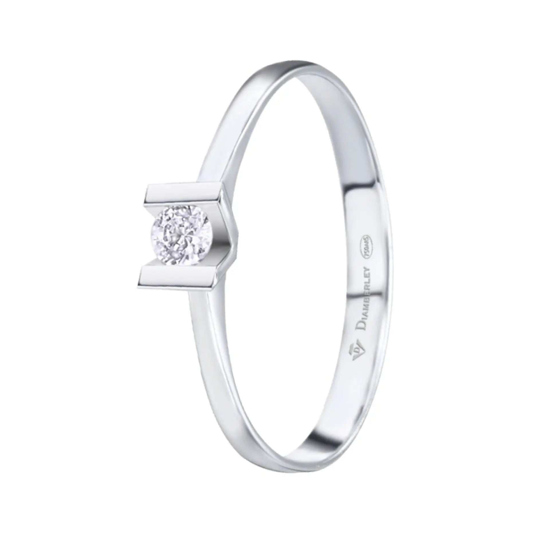 Anillo de compromiso Oro blanco 1