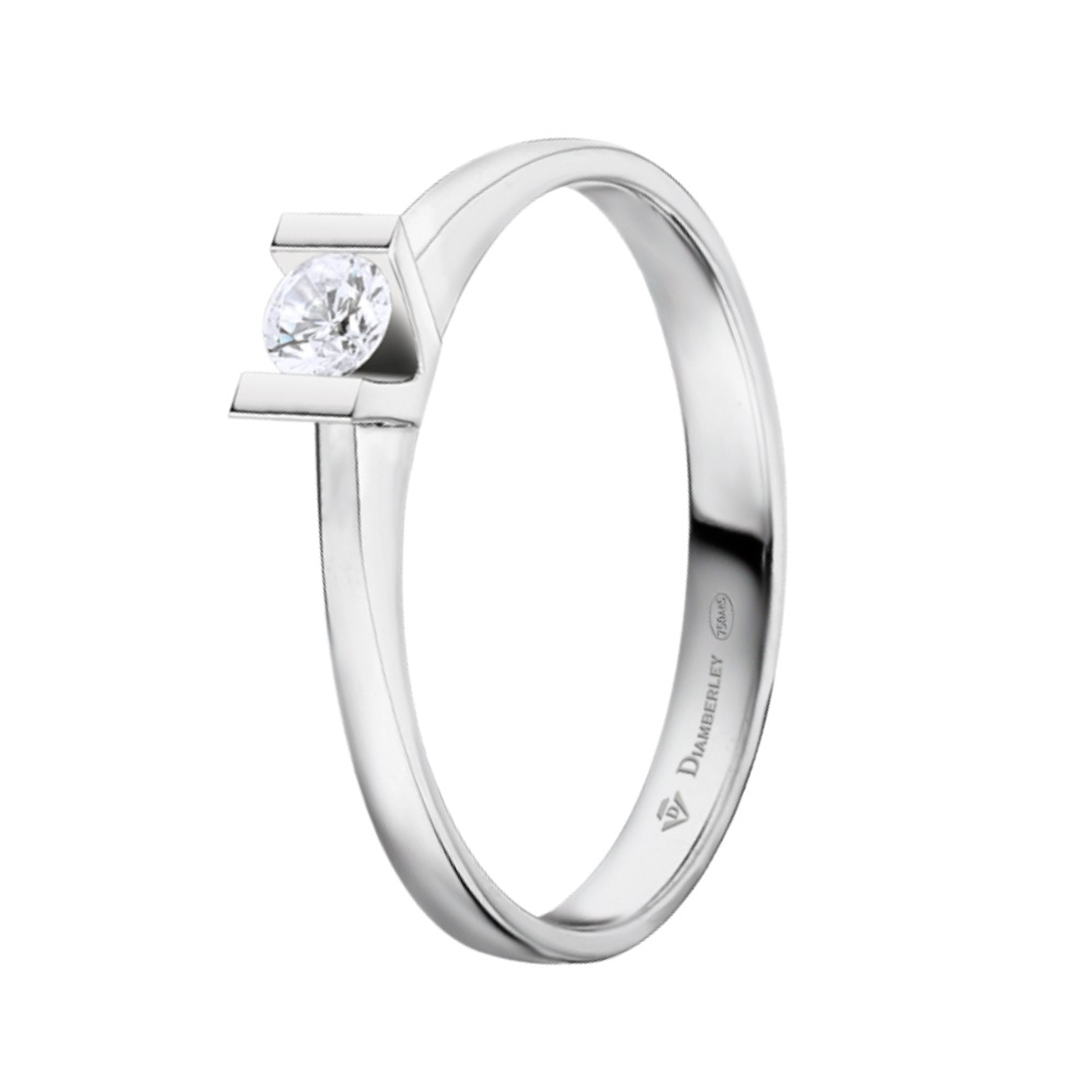 Anillo de compromiso Oro blanco 2