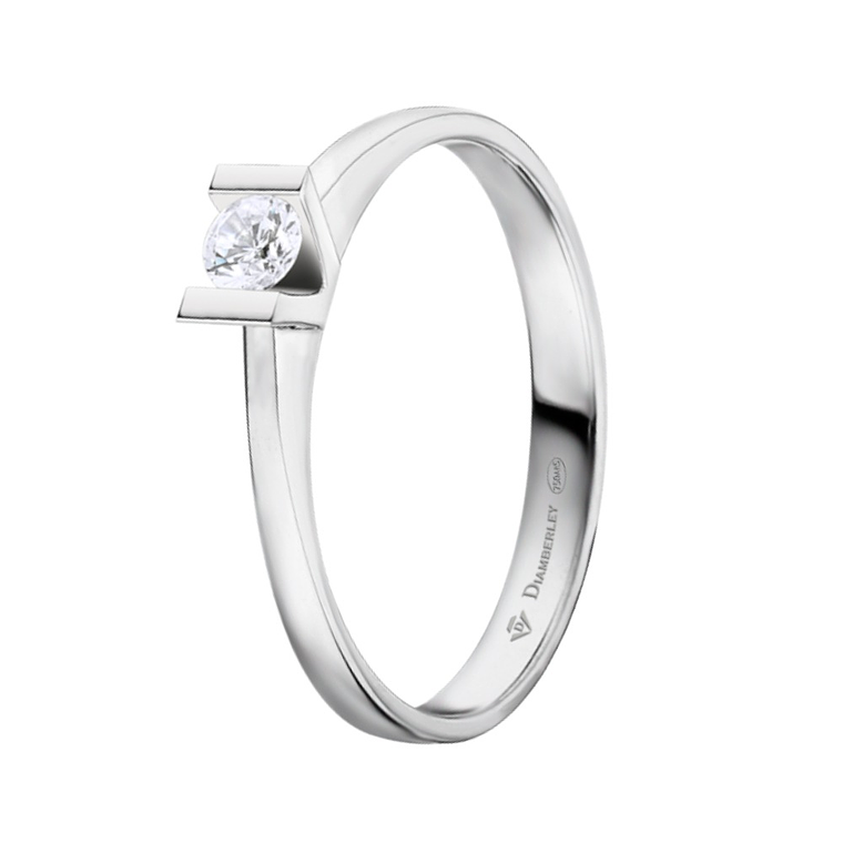 Anillo de compromiso Oro blanco 2