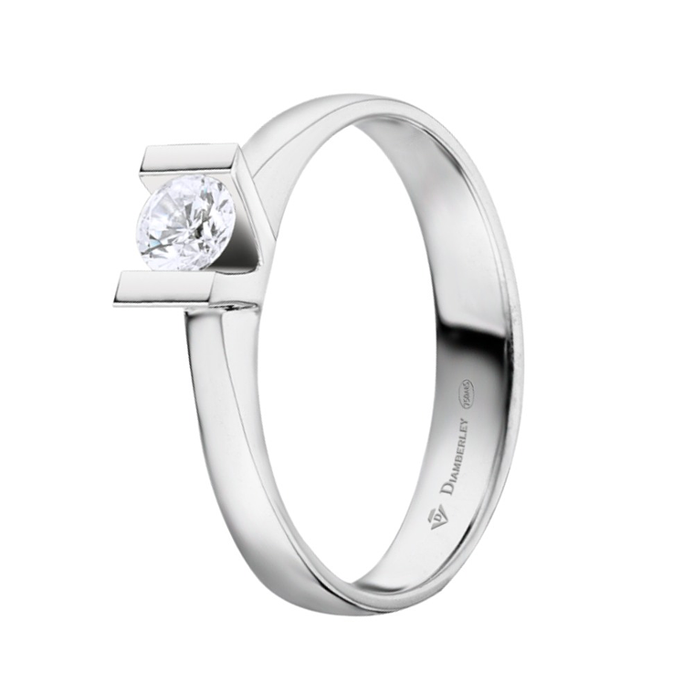 Anillo de compromiso Oro blanco 4