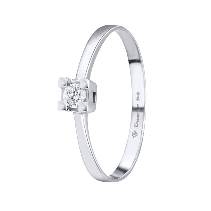 Anillo de compromiso Oro blanco 1