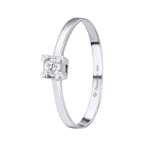 Anillo de compromiso Oro blanco