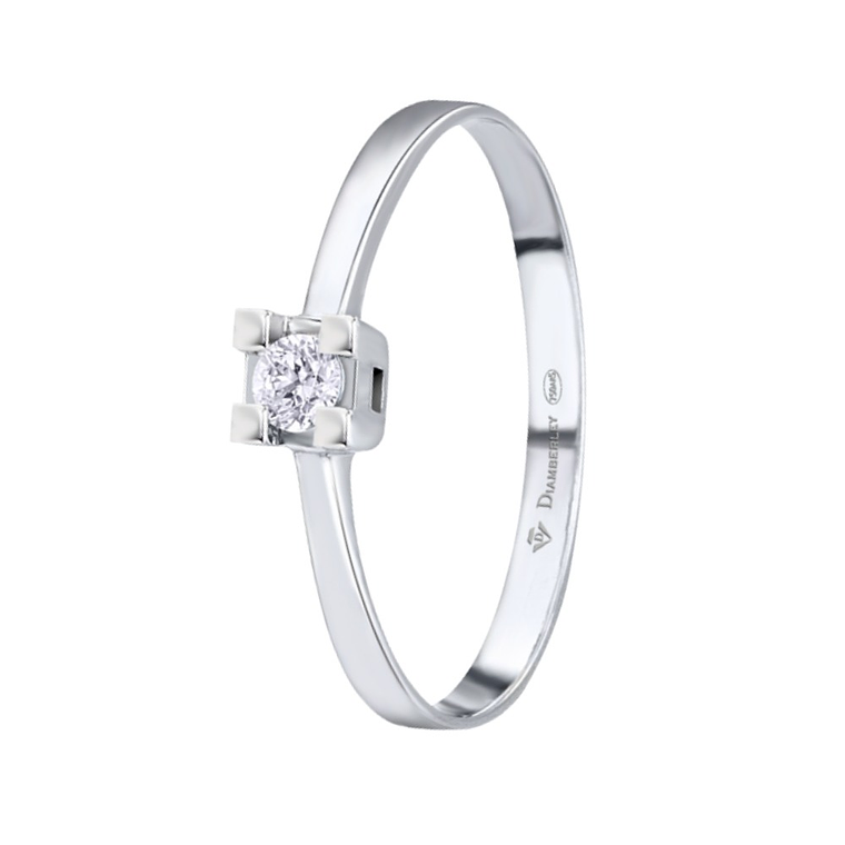 Anillo de compromiso Oro blanco 1