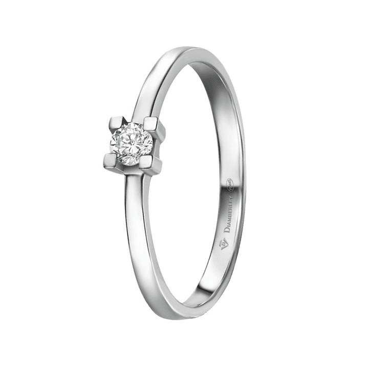 Anillo de compromiso Oro blanco 2