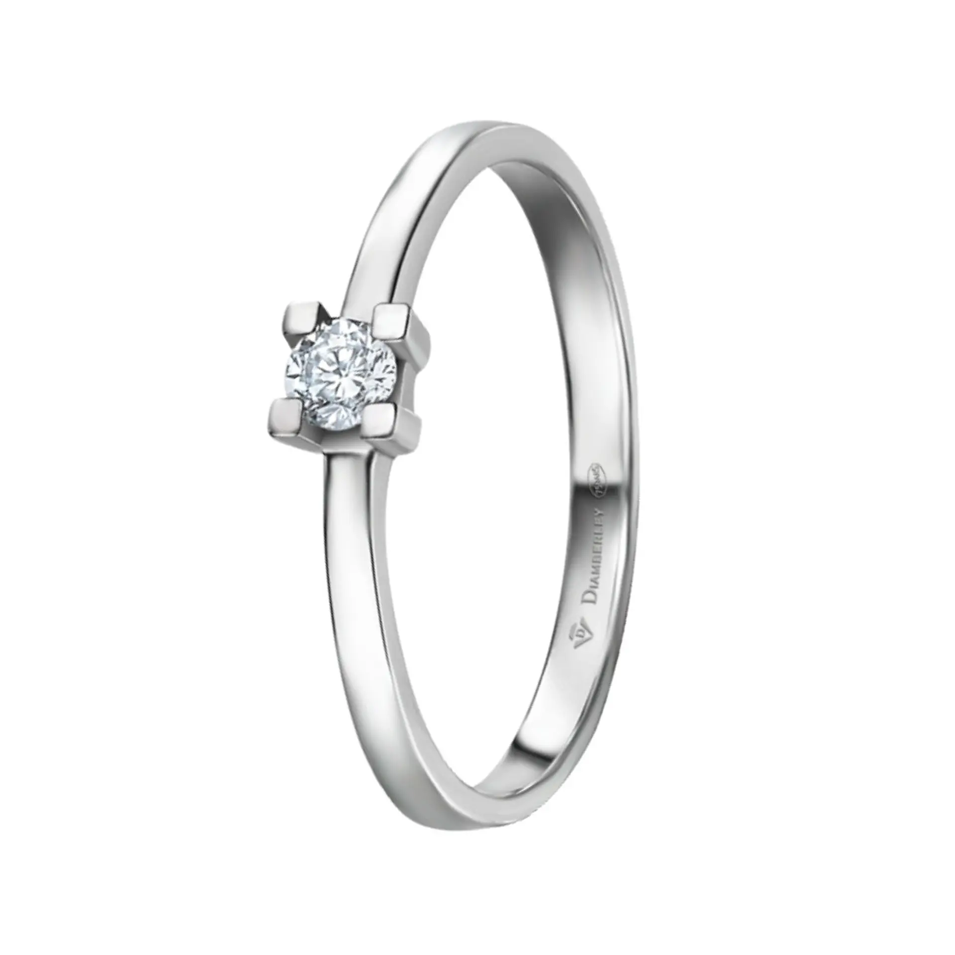 Anillo de compromiso Oro blanco 2