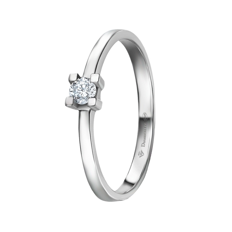 Anillo de compromiso Oro blanco 2