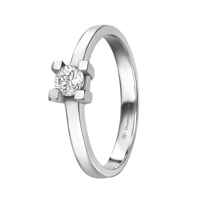 Anillo de compromiso Oro blanco 4