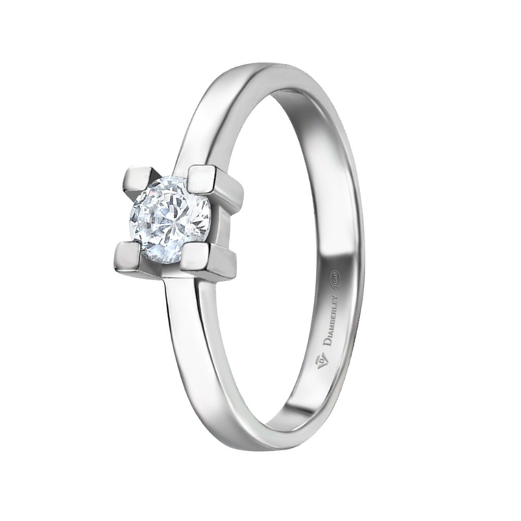 Anillo de compromiso Oro blanco 5