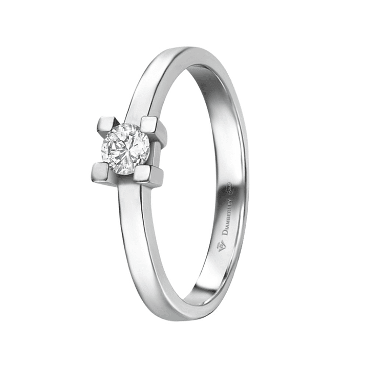 Anillo de compromiso Oro blanco 7
