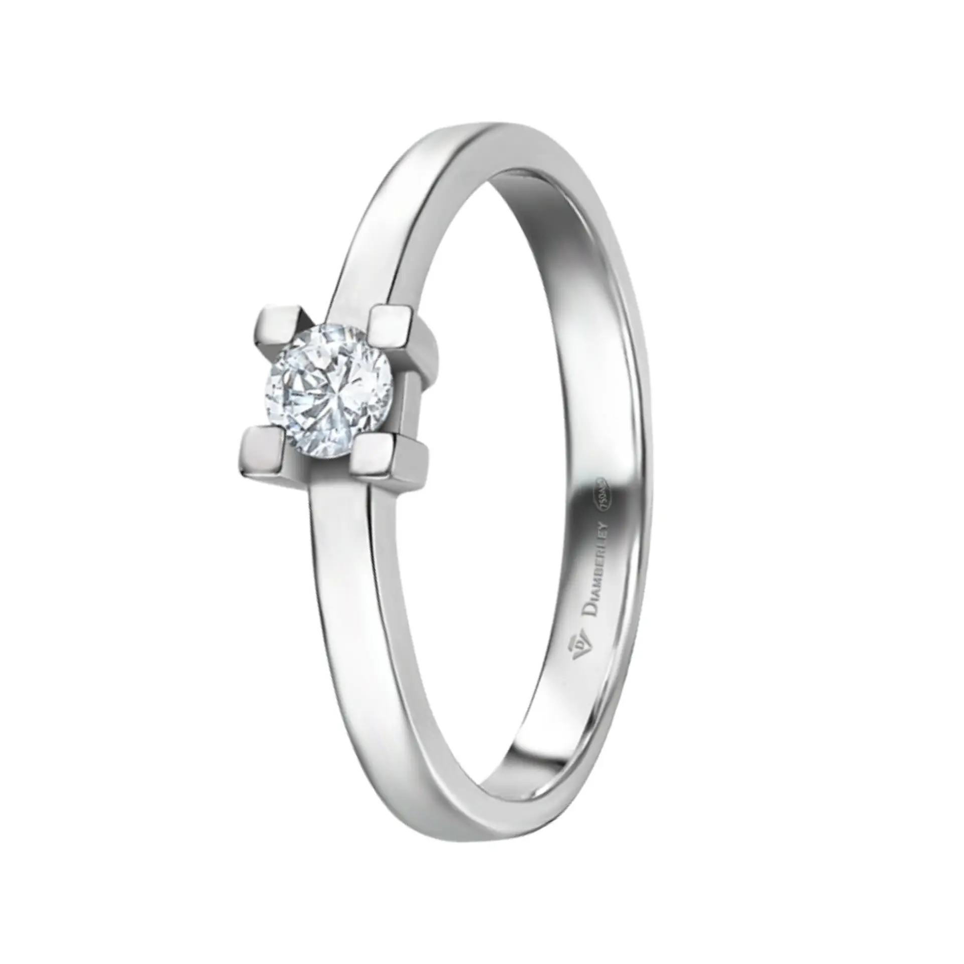 Anillo de compromiso Oro blanco 7