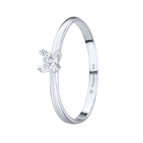 Anillo de compromiso Oro blanco