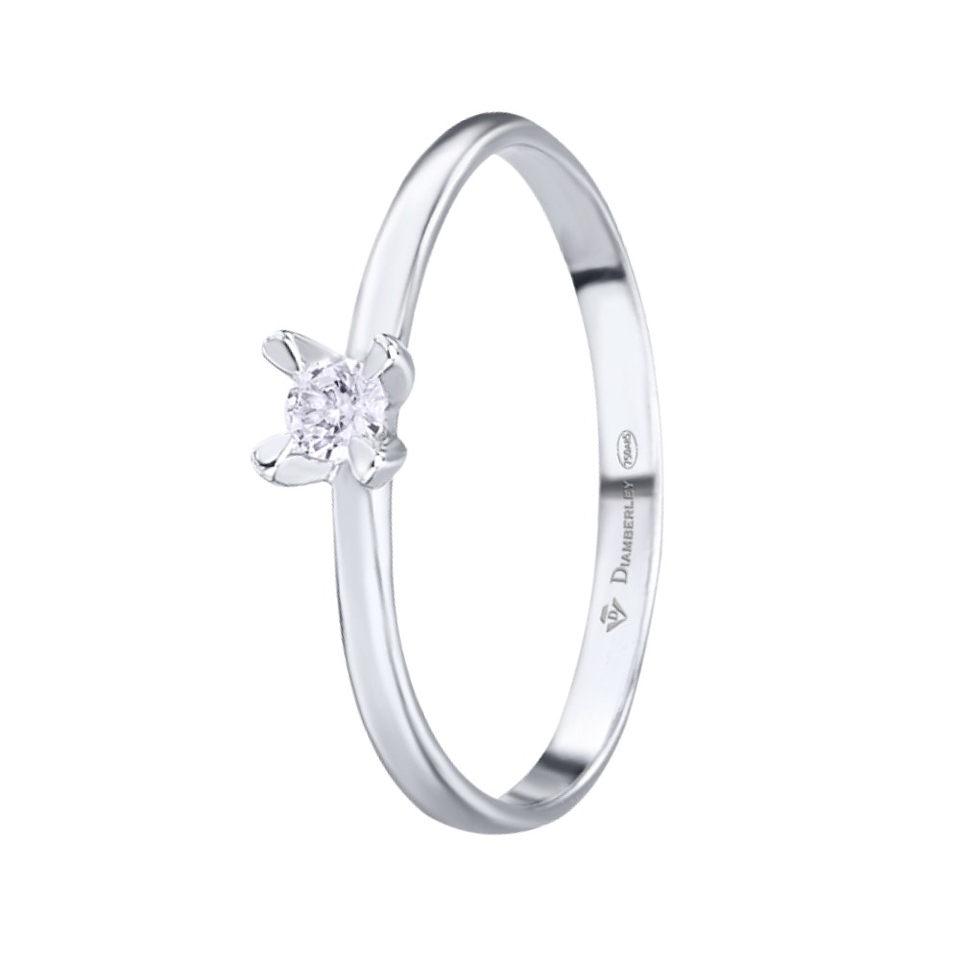 Anillo de compromiso Oro blanco 1