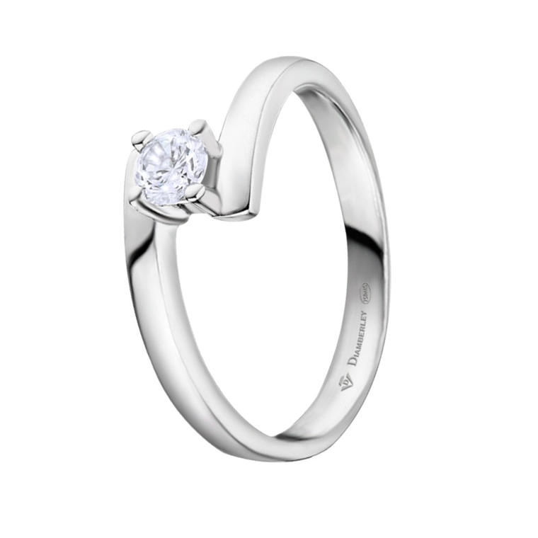 Anillo de compromiso Oro blanco 1