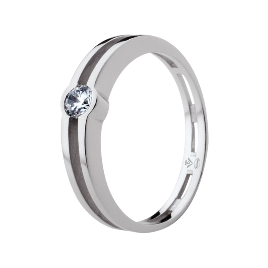 Anillo de compromiso Oro blanco 1