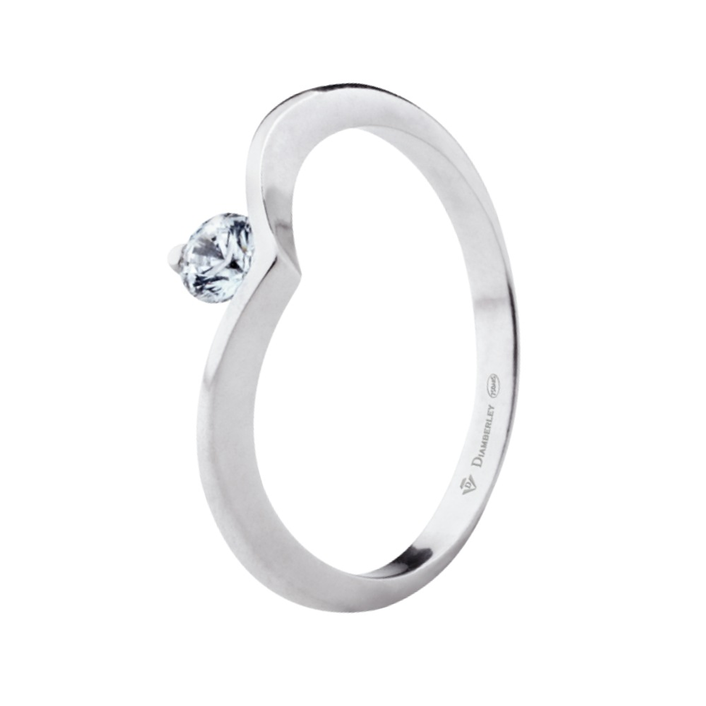 Anillo de compromiso Oro blanco 1