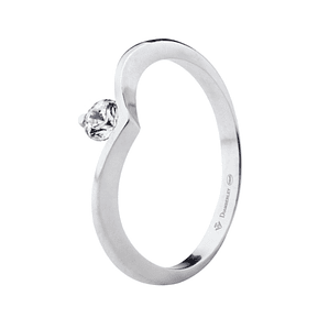 Anillo de compromiso Oro blanco