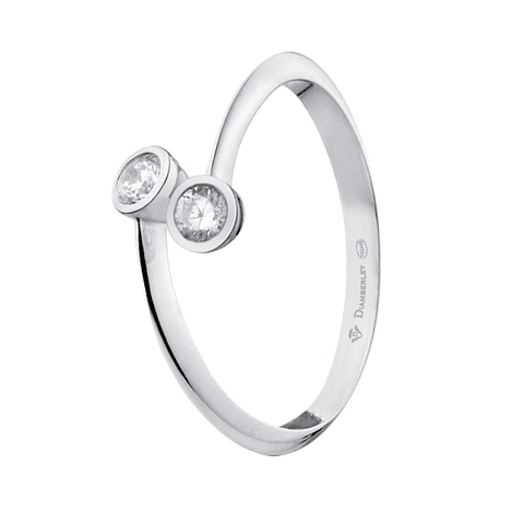 Anillo de compromiso Oro blanco