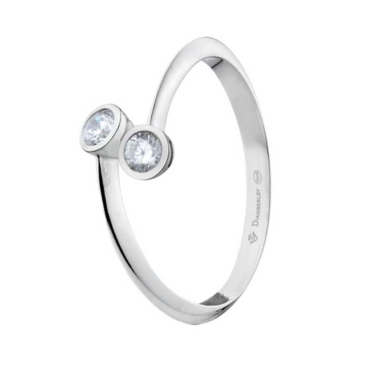 Anillo de compromiso Oro blanco 1