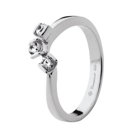 Anillo de compromiso Oro blanco