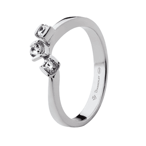 Anillo de compromiso Oro blanco