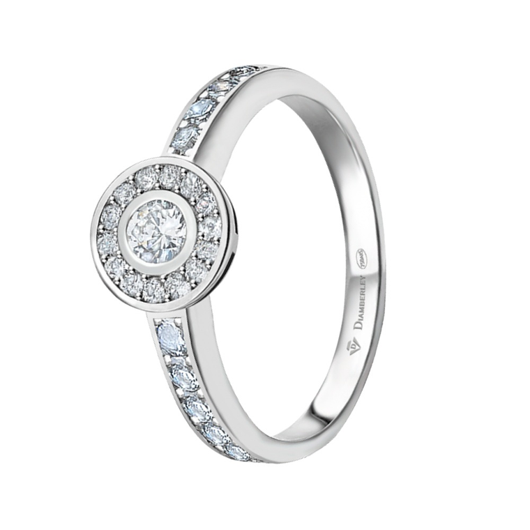 Anillo de compromiso Oro blanco 1