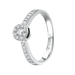 Anillo de compromiso Oro blanco