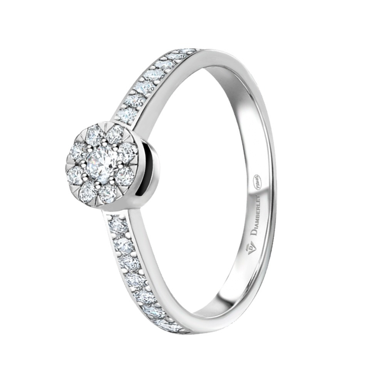 Anillo de compromiso Oro blanco 1